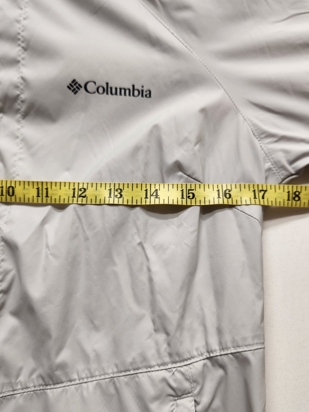 ⭐️Columbia Rain Jacket Grey Hooded Windbreaker Lightweight Waterproof Size Small - Picture 9 of 10